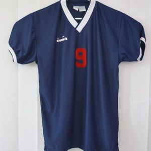 Diadora Men's Soccer Shirt Short Sleeve V-Neck Lar